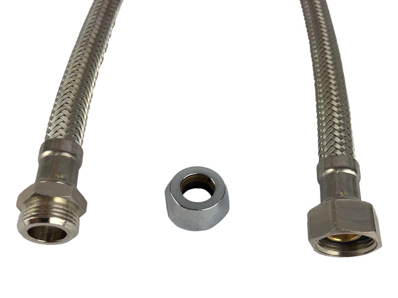 Flexible hose with 1x 3/8" internal thread 3/8" external thread