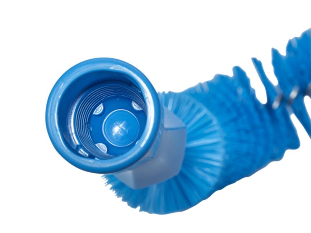 Vikan Bürste gebogen Ø55 mm, 360 mm, medium, Blau Vikan Bürste gebogen Ø55 mm, 360 mm, medium, Blau