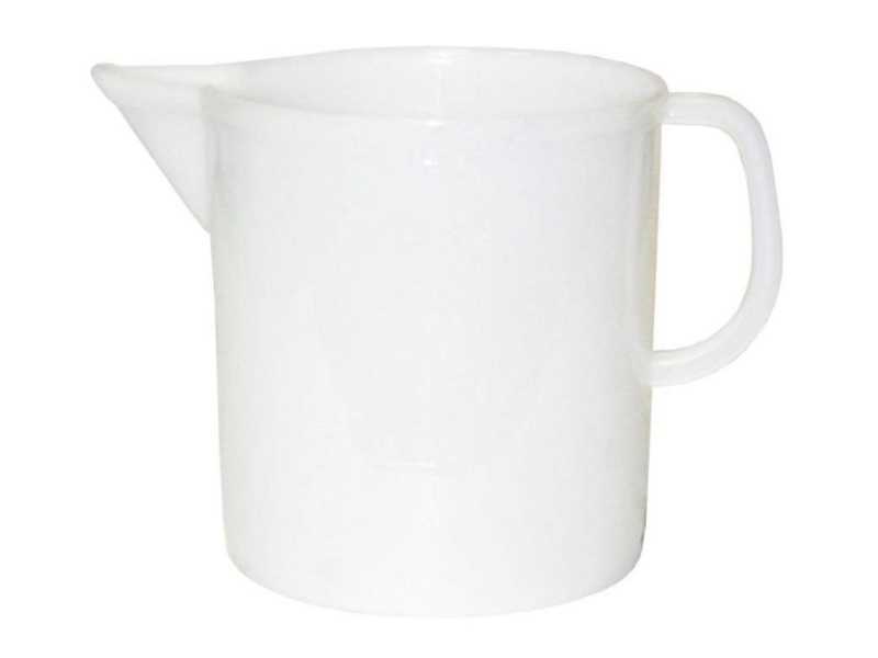 Measuring jug 3 liters white plastic