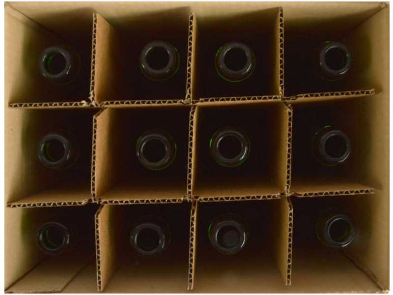 Sektflasche Geuzeflasche 37,5 cl , grün 29 mm KK, Karton 12 Stück Sektflasche Geuzeflasche 37,5 cl , grün 29 mm KK, Karton 12 Stück