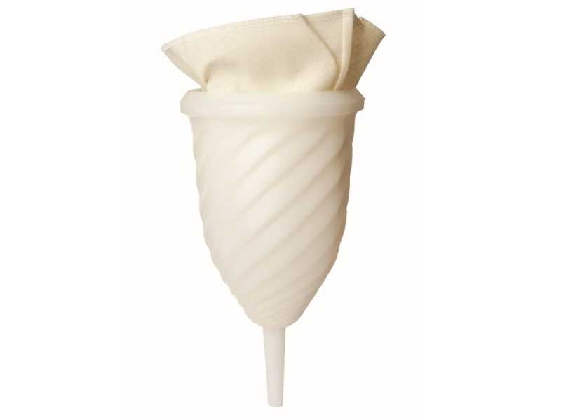 Spiraltrichter mit Filterstoff Spiraltrichter mit Filterstoff