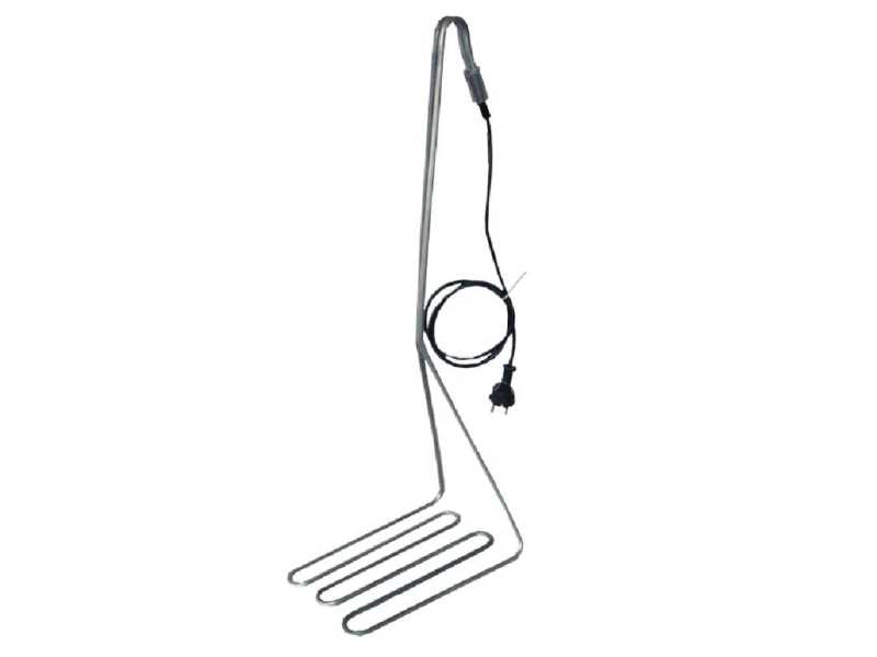 Edelstahl-Flächentauchsieder mit Thermometer 3.200 Watt Edelstahl-Flächentauchsieder mit Thermometer 3.200 Watt