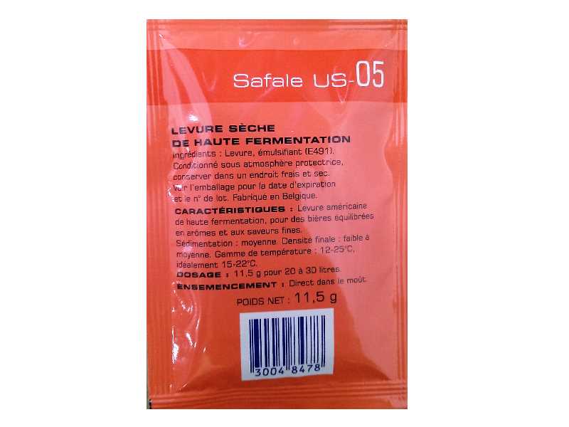 Safale US-05 Bierhefe trocken obergärig Safale US-05 Bierhefe trocken obergärig