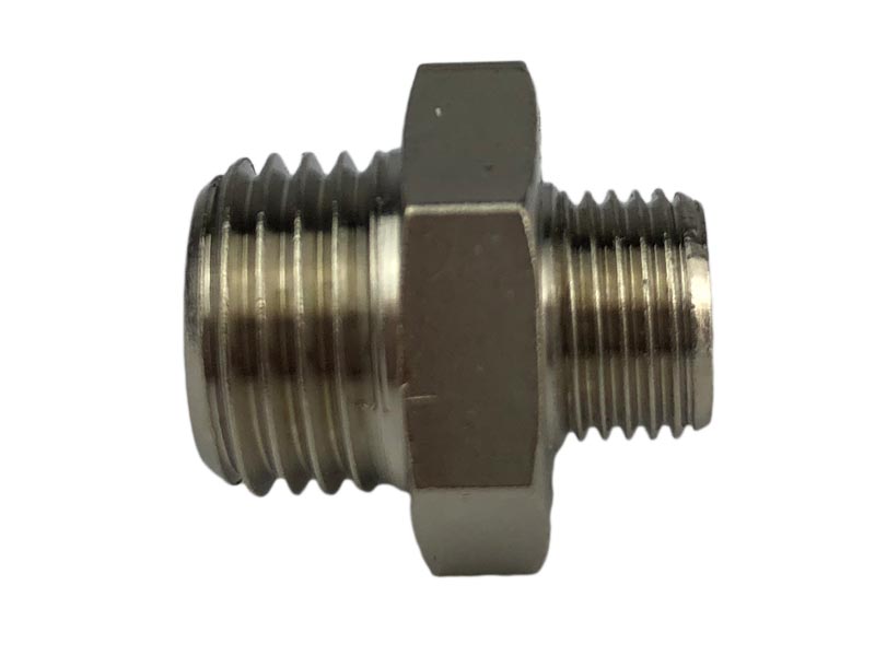 Doppelnippel Verbinder 1/8" AG auf 1/4" AG MSv Doppelnippel Verbinder 1/8" AG auf 1/4" AG MSv