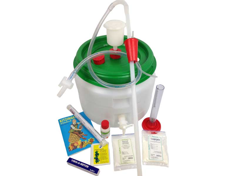 Starterset zum Wein selber machen mit Gärfass 30l gross Starterset zum Wein selber machen mit Gärfass 30l gross