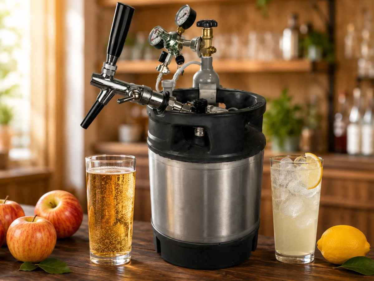 NC Keg mit Zapfhahn für Cider und Limonade