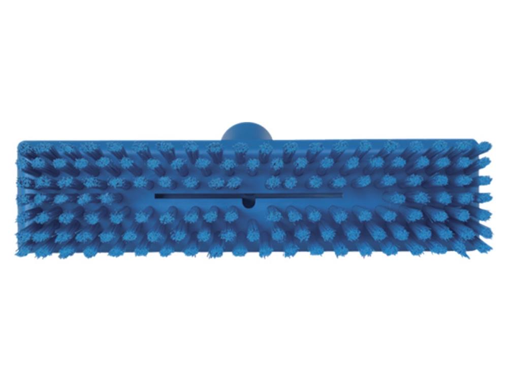 Vikan scrubbing brush with water flow, 270 mm, medium, blue