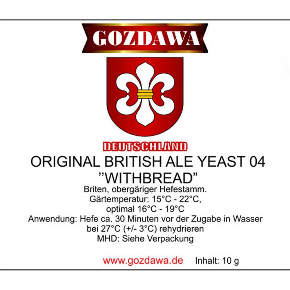 Gozdawa British ALE OBAY 04 Bierhefe obergärig 10g