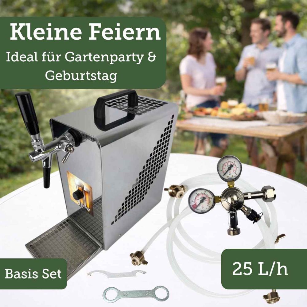 Mini Durchlaufkühler 25 l/h Oprema Edelstahl Look 1 leitig Zapfanlage Basis Set Mini Durchlaufkühler 25 l/h Oprema Edelstahl Look 1 leitig Zapfanlage Basis Set