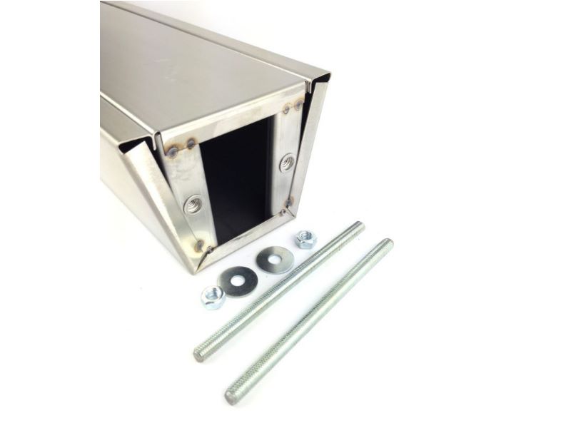 Schanksäule eckig aus Edelstahl 1 leitig Schanksäule eckig aus Edelstahl 1 leitig