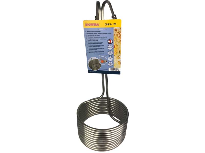 Würzekühler aus Edelstahl Brewferm Chill'in 20l Würze Würzekühler aus Edelstahl Brewferm Chill'in 20l Würze