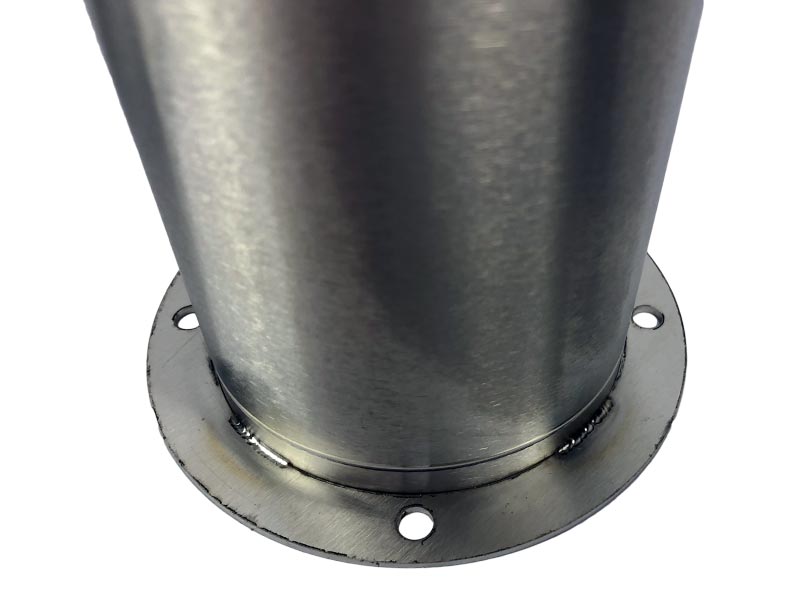 CNS Schanksäule rund matt geschliffen 1 leitig mit CMB V10 Zapfhahn