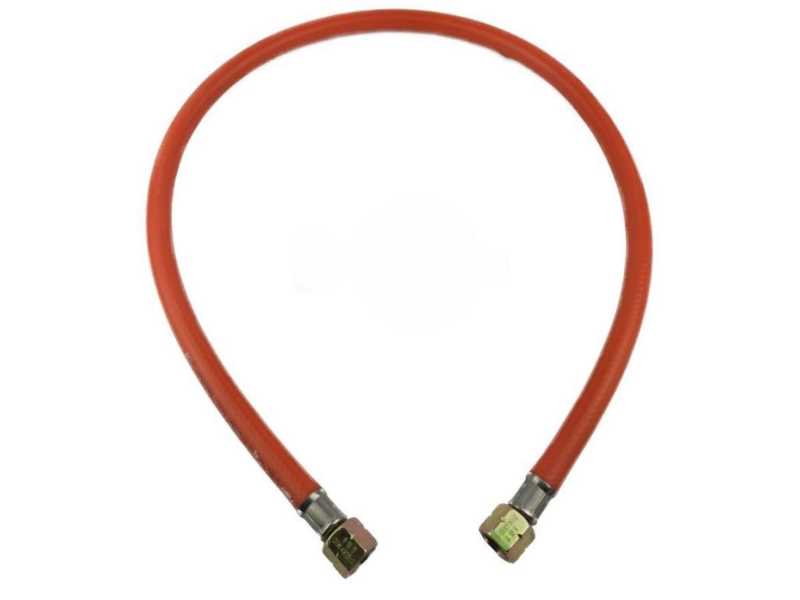 Gas hose 80cm with screw connection 2 x 1/4" left