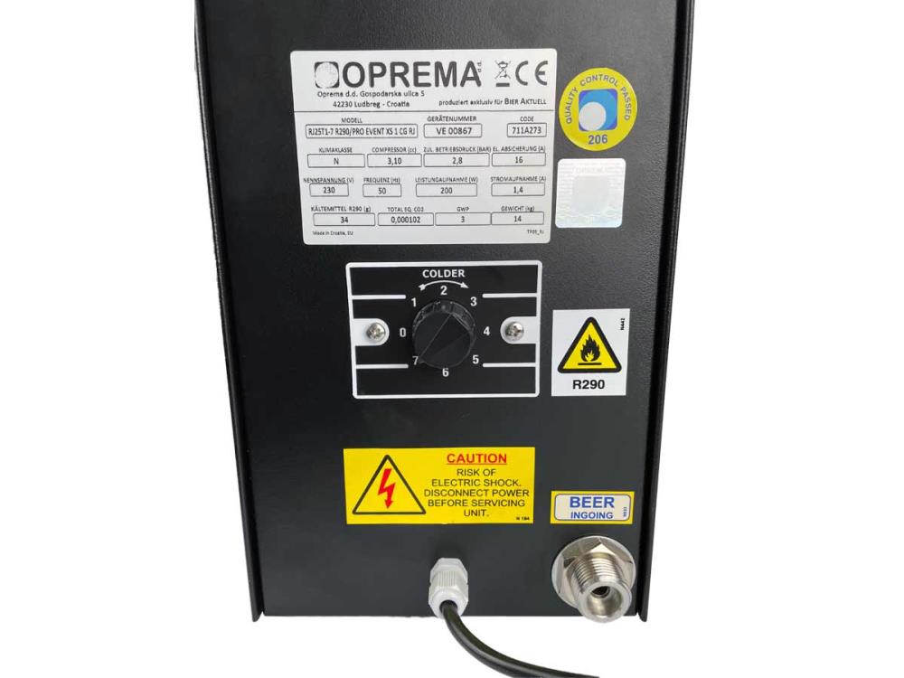 Mini Durchlaufkühler 25 l/h Oprema Schwarz 1 leitig Zapfanlage Komplett Set Mini Durchlaufkühler 25 l/h Oprema Schwarz 1 leitig Zapfanlage Komplett Set