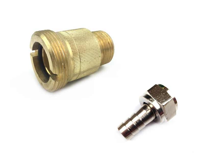 Reinigungsadapter 32mm mit 5/8" AG Nr.6 + Tülle Reinigungsadapter 32mm mit 5/8" AG Nr.6 + Tülle