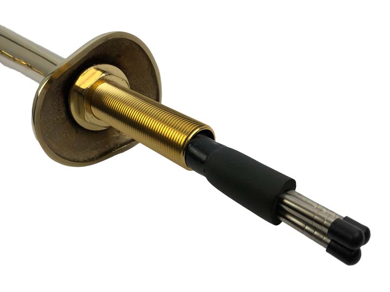 Schwanenhalssäule gold 1 leitig mit Kompensatorhahn Schwanenhalssäule gold 1 leitig mit Kompensatorhahn