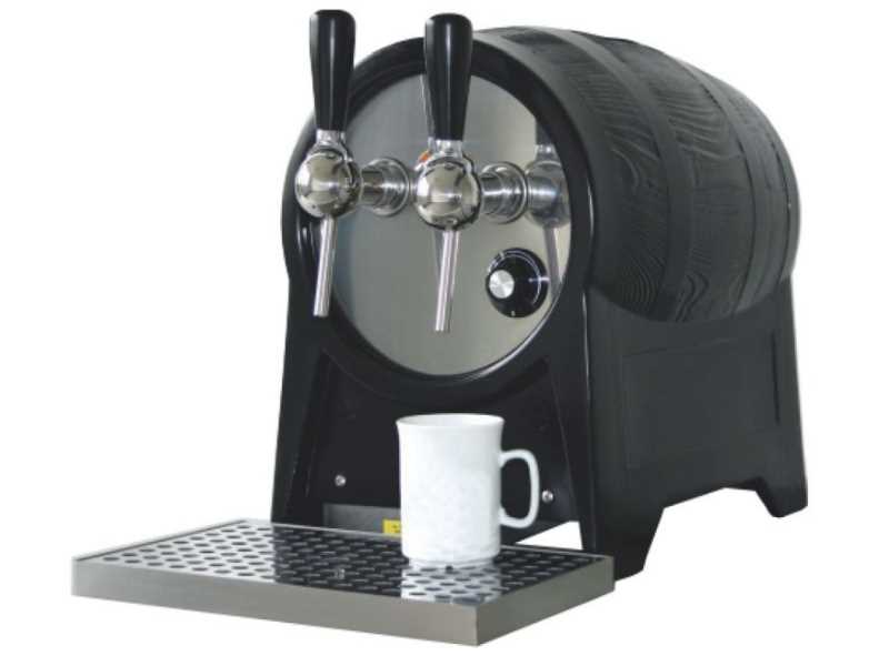 Glühweinzapfanlage 2ltg. "Heißes Fäßchen" mit elektrischer Pumpe 8,4kw Glühweinzapfanlage 2ltg. "Heißes Fäßchen" mit elektrischer Pumpe 8,4kw