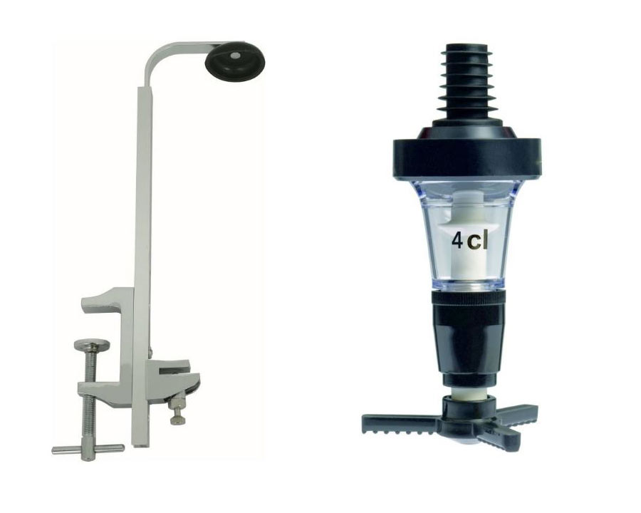 Portionierer 4cl + Flaschenhalter 0,7 - 1 L Flasche Portionierer 4cl + Flaschenhalter 0,7 - 1 L Flasche