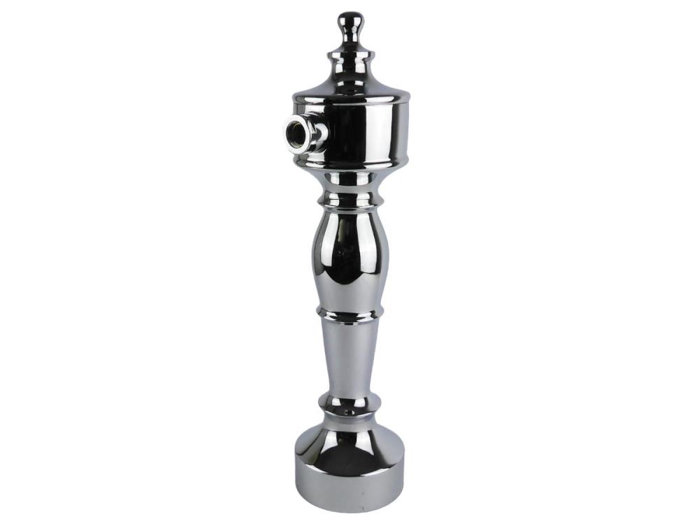 Bar column, Flemish shape, 1 conductor in chrome