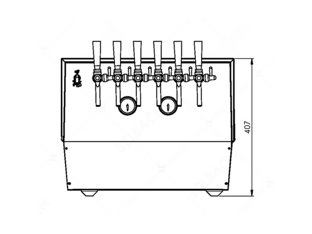 Air compressor for Linus 25 and 40 Cornelius