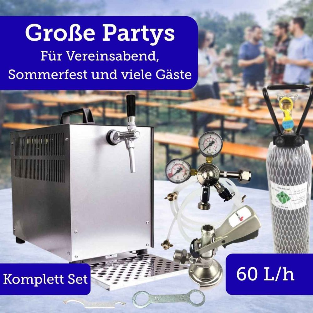 Bierkoffer 60 l/h Oprema Durchlaufkühler 1 leitig Zapfanlage Komplett Set Bierkoffer 60 l/h Oprema Durchlaufkühler 1 leitig Zapfanlage Komplett Set