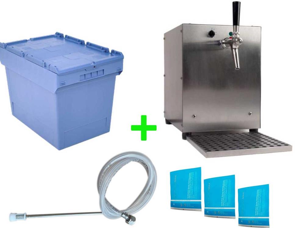 Glühweinzapfanlage, 9 KW, 100 l/h, 1 Zapfhahn, mit elektrischer Pumpe, Edelstahl von Schankanlagen Koch Glühweinzapfanlage, 9 KW, 100 l/h, 1 Zapfhahn, mit elektrischer Pumpe, Edelstahl von Schankanlagen Koch