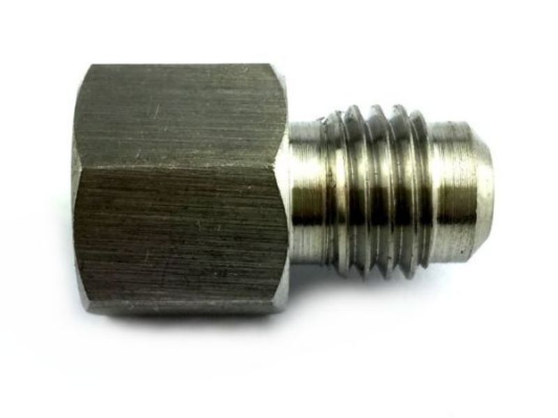 Adapter metal 1/2" BSF female thread to 7/16" UNF male thread