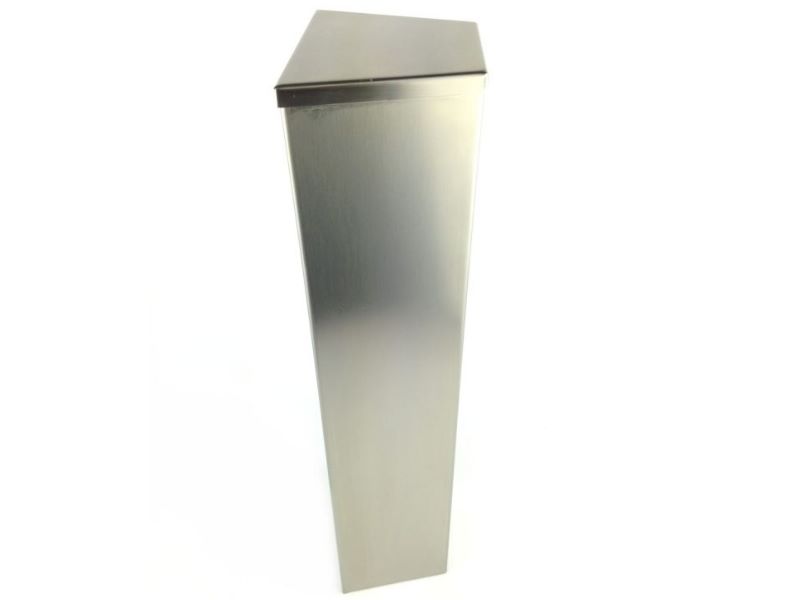 Square stainless steel dispensing column 1 pipe without tap