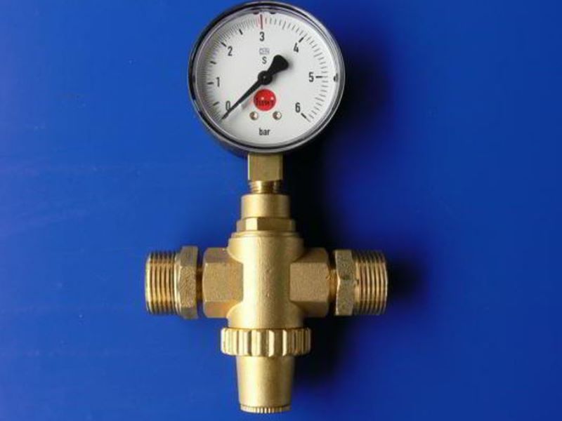 3/4" water pressure reducer adjustable pressure gauge up to 6 bar