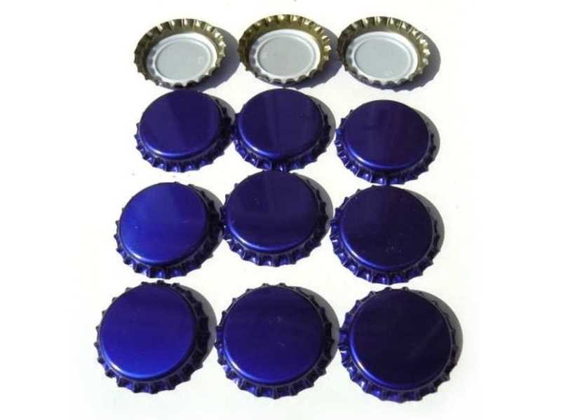 Crown cap blue 26mm