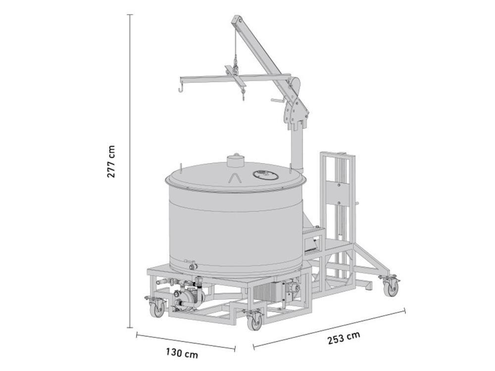 Speidels Braumeister Speidel for 500 liter brewing process with fully automatic brewing control