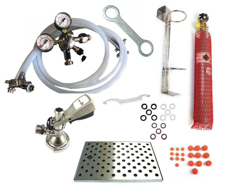 Zapfanlagen-Set Mobil – Kompaktes Komplettset mit 0,5 kg CO₂-Flasche & Tropfblech Zapfanlagen-Set Mobil – Kompaktes Komplettset mit 0,5 kg CO₂-Flasche & Tropfblech