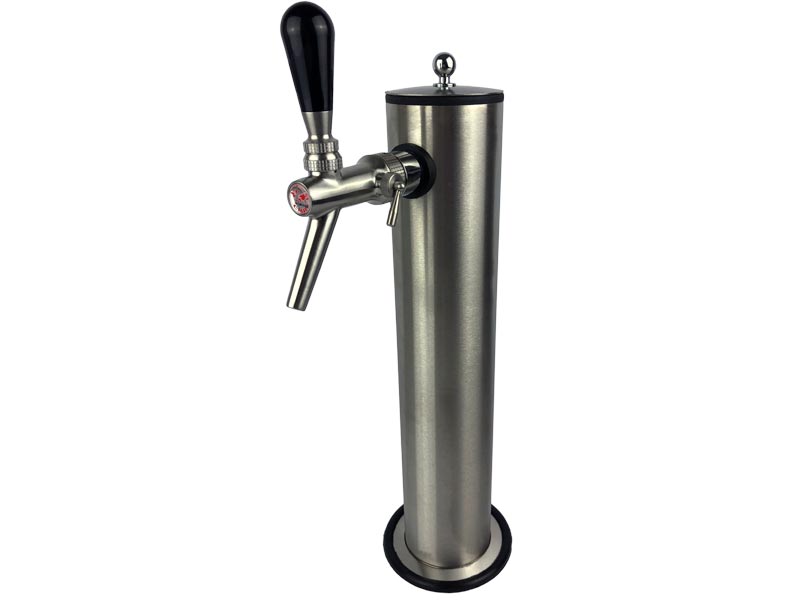 CNS Schanksäule rund matt geschliffen 1 leitig mit CMB V10 Zapfhahn CNS Schanksäule rund matt geschliffen 1 leitig mit CMB V10 Zapfhahn