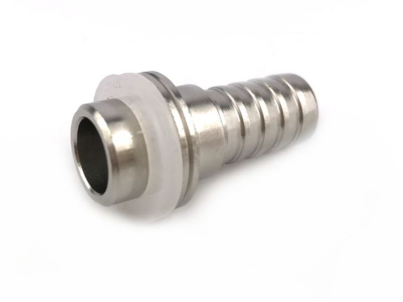 Stainless steel beer hose nozzle straight 10mm