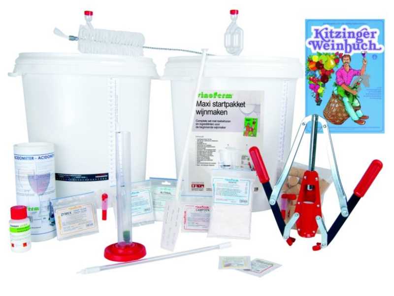 großes Profi Starterset zum Wein selber machen mit 2x Gäreimer 30l großes Profi Starterset zum Wein selber machen mit 2x Gäreimer 30l