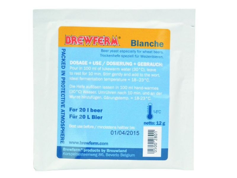 Brewferm Blanche Bierhefe trocken obergärig 12g MHD 30-06-23