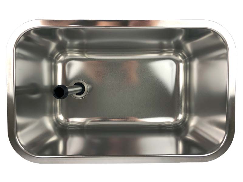 Gastronorm sink made of CNS 500x300x300 with accessories complete