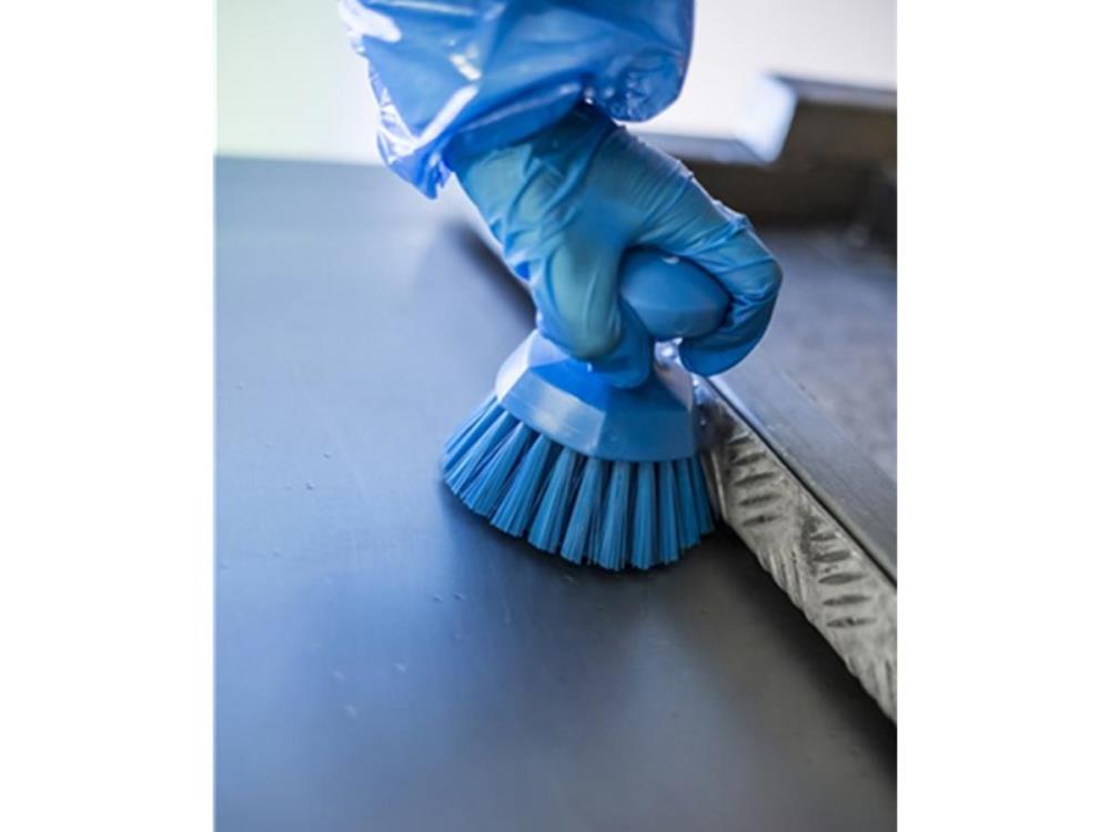 Vikan Runde Handbürste, Ø110 mm, Hart, Blau Vikan Runde Handbürste, Ø110 mm, Hart, Blau