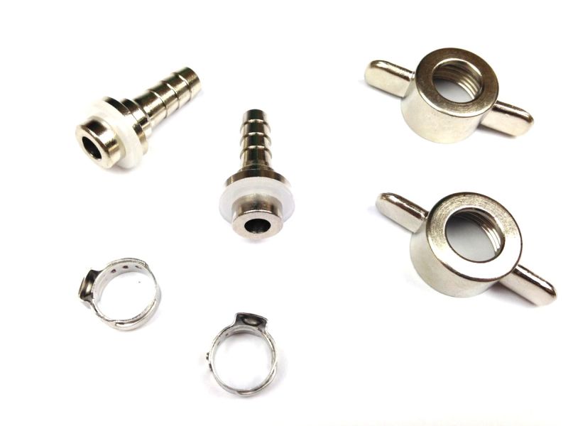 Mutter 5/8" + Tüllen Set für Bier Schlauch 7mm MS Mutter 5/8" + Tüllen Set für Bier Schlauch 7mm MS