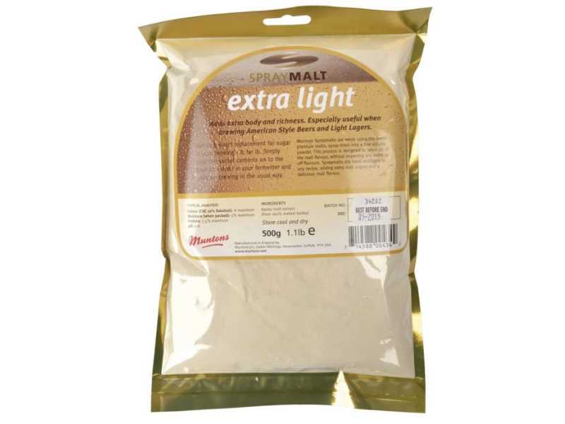 Malzextrakt Pulver Muntons extra light 500g Malzextrakt Pulver Muntons extra light 500g