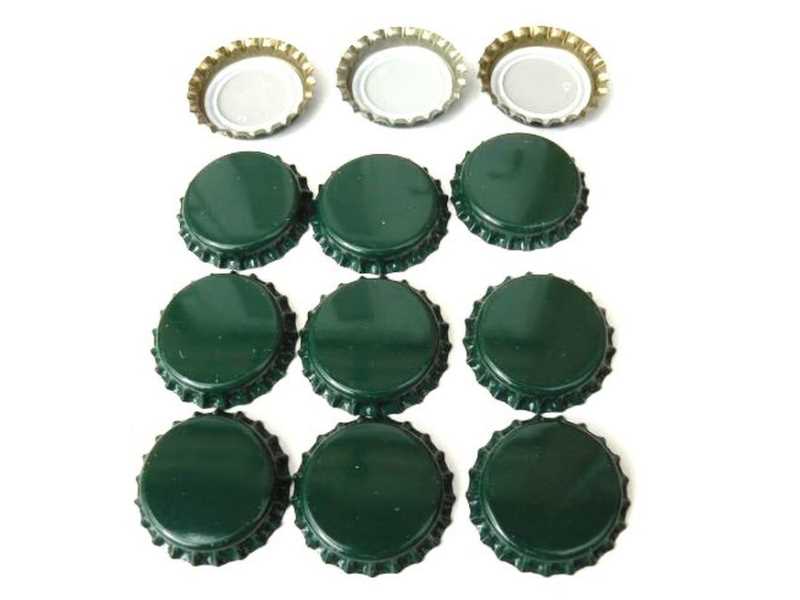 Crown cap green 26mm