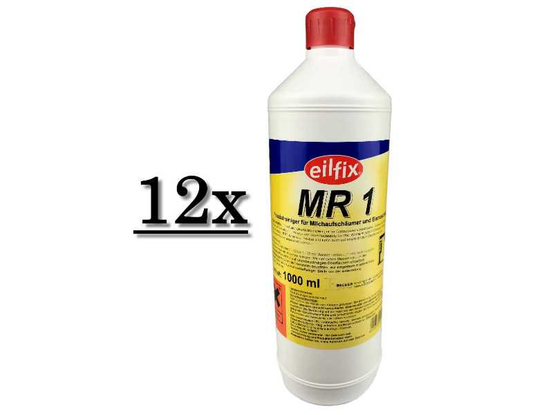 12x Eilfix MR 1 Milchaufschäumer Reiniger 1 Liter