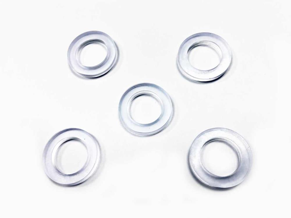 5 gaskets clear soft 5/8" beer fittings