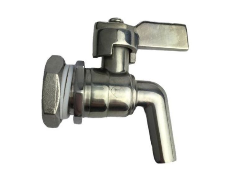 Auslaufhahn Ablasshahn Edelstahl Hahn 1/2" Glühweintopf Einkochautomat Auslaufhahn Ablasshahn Edelstahl Hahn 1/2" Glühweintopf Einkochautomat