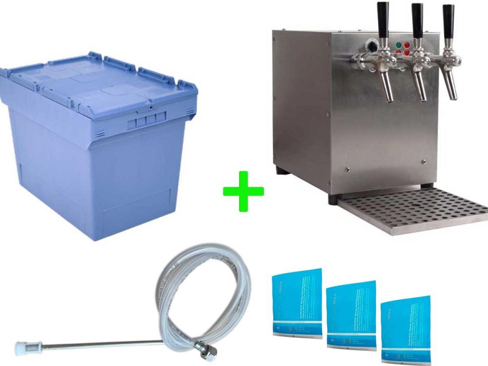 Glühweinzapfanlage, 9 KW, 100 l/h, 3 Zapfhähne mit elektrischen Pumpen von Schankanlagen Koch Glühweinzapfanlage, 9 KW, 100 l/h, 3 Zapfhähne mit elektrischen Pumpen von Schankanlagen Koch