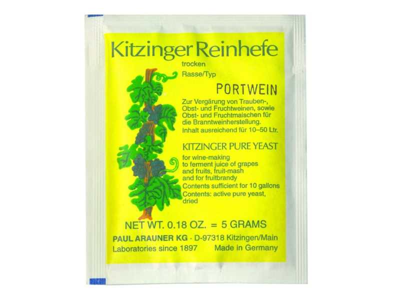 Kitzinger Weinhefe trocken Portwein 5g Kitzinger Weinhefe trocken Portwein 5g