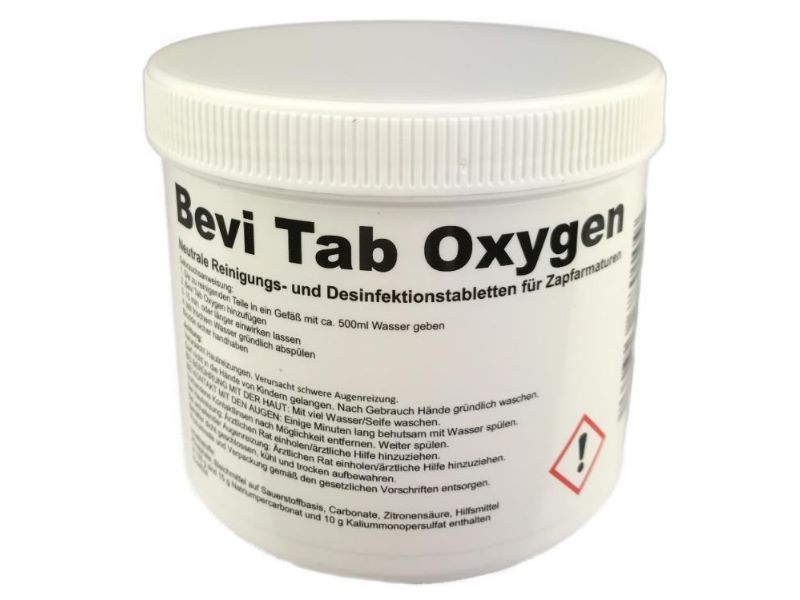 BEVI Tab Oxygen tap cleaning disinfection