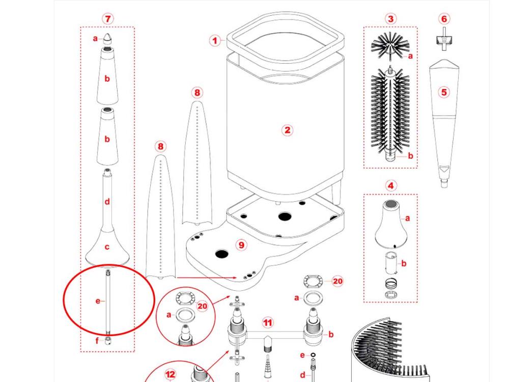 Spülstab für Delfin TS 3100 Spülstab für Delfin TS 3100