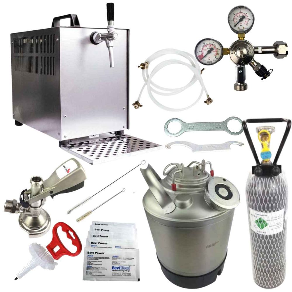 Bierkoffer 60 l/h Oprema Durchlaufkühler 1 leitig Zapfanlage Premium Set Bierkoffer 60 l/h Oprema Durchlaufkühler 1 leitig Zapfanlage Premium Set