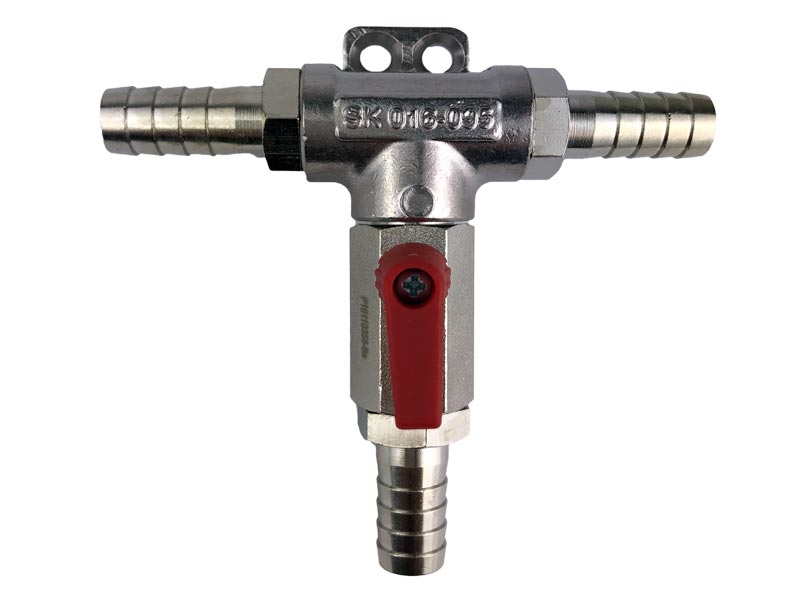 Co2 Wandverteiler Absteller mit Kugelhahn 10mm Co2 Wandverteiler Absteller mit Kugelhahn 10mm